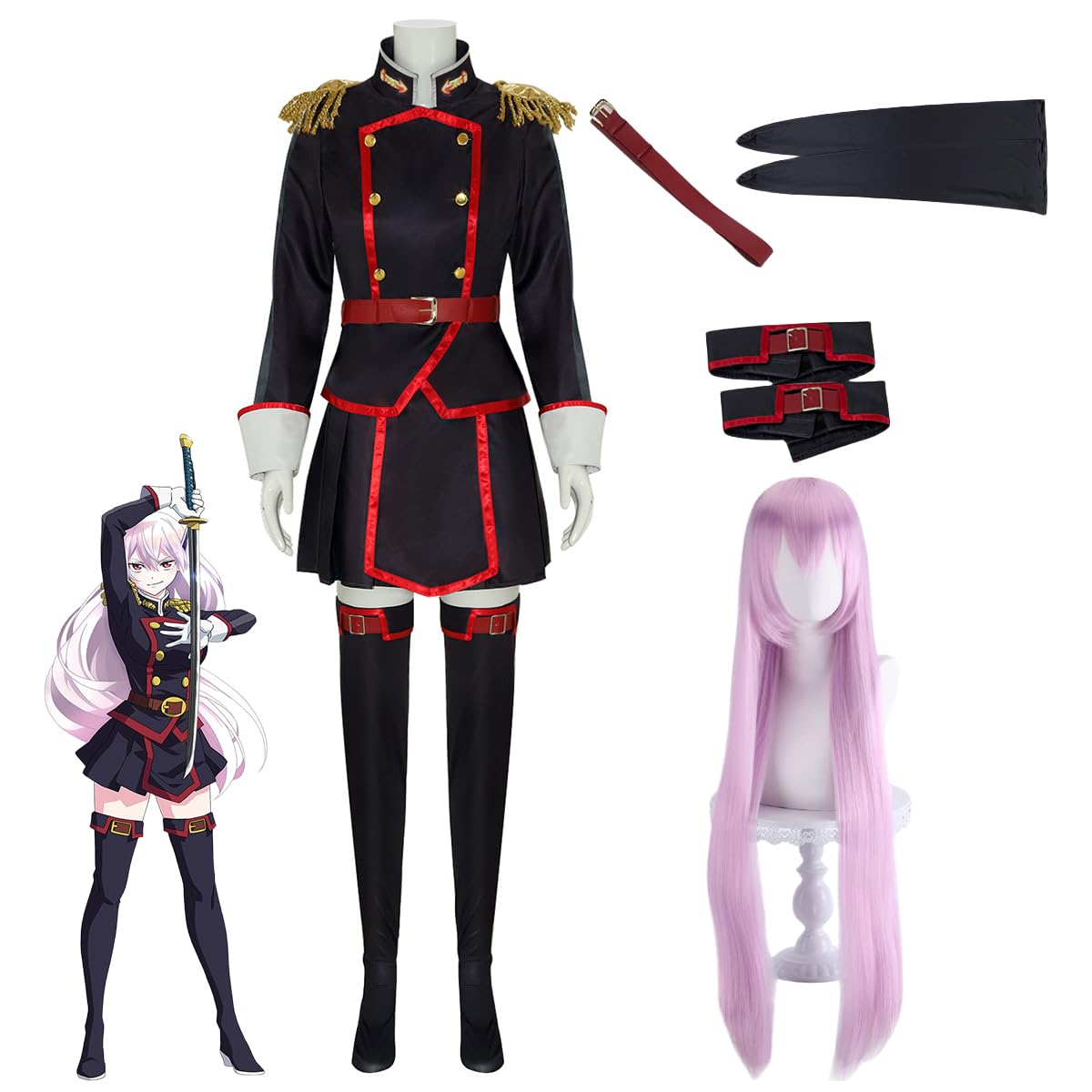 Amazon.co.jp: [HAOJEE]魔都精兵のスレイブ 羽前京香コスプレ